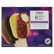 Tesco Mini Mix Ice Cream 8 x 50ml (400ml)