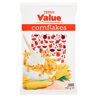 Tesco Value Kukuřičné lupínky s vitaminy a železem 750g