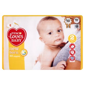 Tesco Loves Baby New Born plenky 2 Mini 33 ks