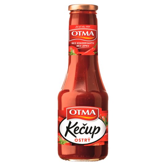 Otma Kečup tomatový ostrý 870g