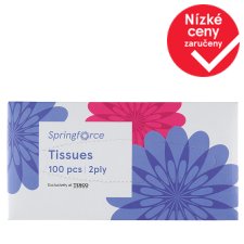 Springforce Tissues 2 Ply 100 pcs