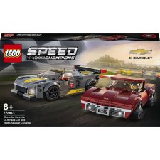 LEGO Speed Champions 76903 Chevrolet Corvette C8.R a 1969 Chevrolet Corvette
