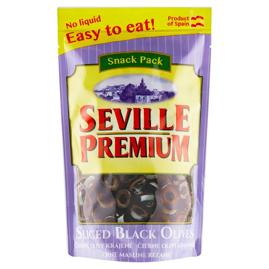 Seville Premium Černé olivy krájené 75g