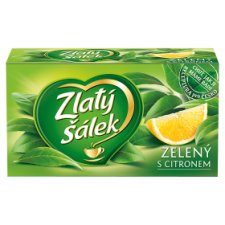 Zlatý Šálek Zelený čaj s citronem 20 x 1,5g