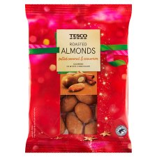 Tesco Roasted Almonds Salted Caramel & Cinnamon Covered in White Chocolate 110g