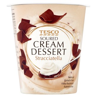Tesco Zakysaná smetana stracciatella 130g