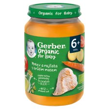 GERBER Organic Baby Food Carrot and Tomato with Turkey 190g