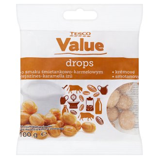 Tesco Value Dropsy krémové 100g