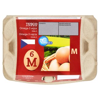 Tesco Omega-3 vejce M 6 ks
