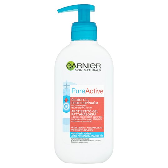 Garnier Skin Naturals Pure Active čistící gel proti pupínkům 200ml