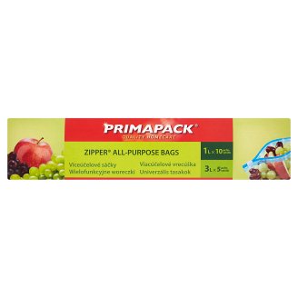 Primapack Zipper víceúčelové sáčky 1l x 10 ks, 3l x 5 ks