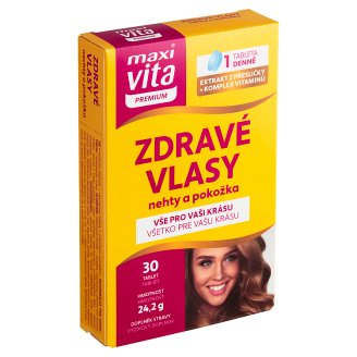 MaxiVita Premium Zdravé vlasy, nehty a pokožka 30 tablet 25,7g