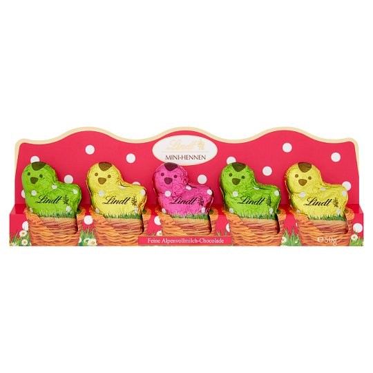 Lindt Mini Hen duté figurky z mléčné čokolády 5 x 10g