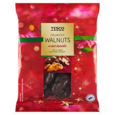 Tesco Crunchy Walnuts in Dark Chocolate 110g