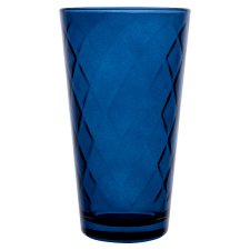 F&F Home Diamond Hiball Navy Glass 410 ml