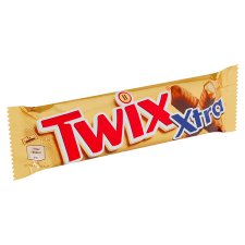 Twix Xtra Biscuit with Caramel Dipped in Milk Chocolate 2 x 37.5g