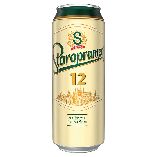 Staropramen 12 Light Lager Beer 0.5L