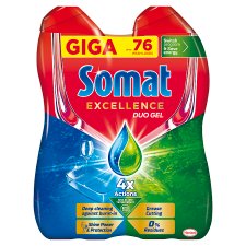 Somat Excellence Duo Dishwasher Gel 2 x 684ml