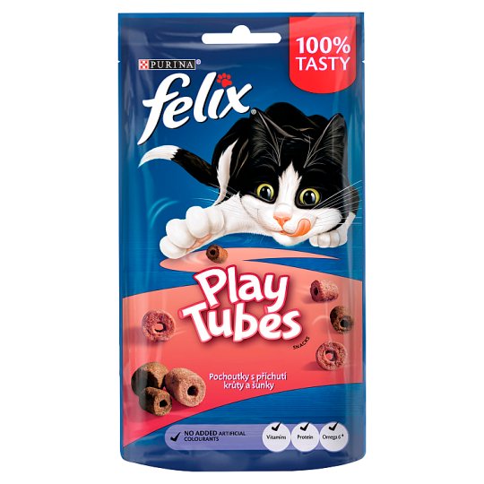 FELIX Play Tubes s příchutí krůty a šunky 50g