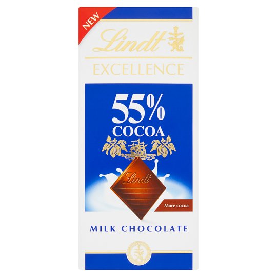 Lindt Excellence Mléčná čokoláda 55% 80g