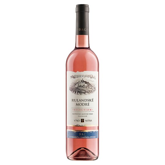 Víno Nitra Selection Rulandské Modré Pink Wine Semi-Dry 0.75L
