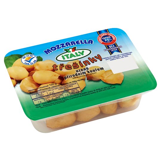 Italy Mozzarella třesínky uzené přírodním kouřem 120g