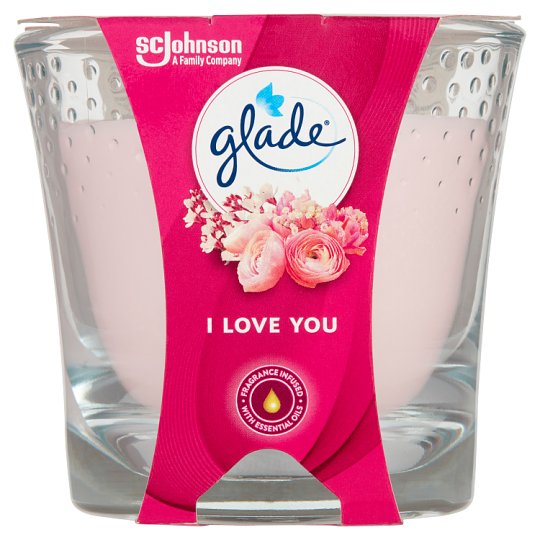 Glade I Love You Perfumed Candle 129g Tesco Groceries