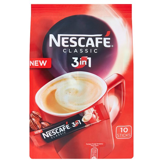 NESCAFÉ 3in1 Classic, instantní káva, 10 sáčků x 17,5 g (175g)
