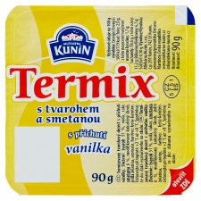 Mlékárna Kunín Termix s tvarohem a smetanou s příchutí vanilka 90g