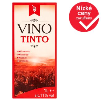 Vino tinto červené víno 1l