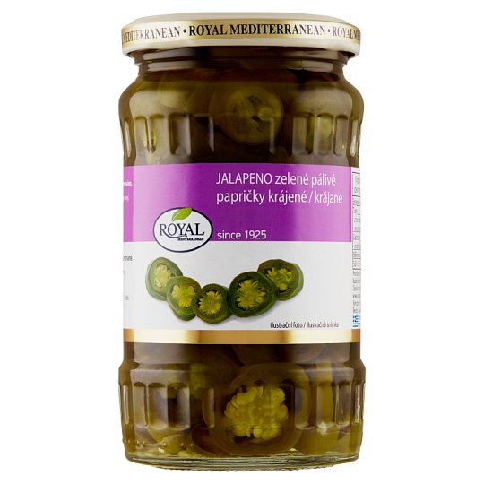 Royal Jalapeno Sliced Green Hot Peppers 360g Tesco Groceries