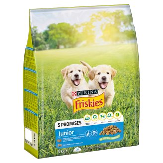 Friskies pro štěňata Junior s kuřetem, zeleninou a mlékem 3kg