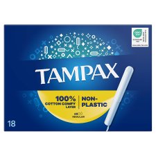 Tampax Regular Tampons With Cardboard Applicator X18