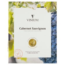 Vinium Cabernet Sauvignon víno červené polosuché 3,0l