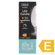 Tesco Home LED Candle 4.2W E14 Warm White 1 pc