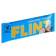 Flint Coconut Bar Topped with Dark Confectionery Glaze 50g