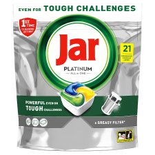 Jar Platinum All In One Dishwasher Tablets Lemon, 126 Tablets