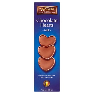 Trianon Srdíčka z mléčné čokolády 75g