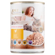 Pet Specialist Kousky s kuřecím v omáčce 415g