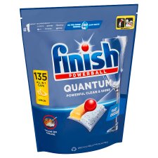 Finish Powerball Quantum All in 1 Lemon Dishwasher Capsules 135 pcs 1404g