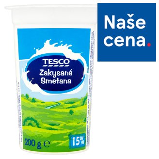 Tesco Zakysaná smetana 15% 200g
