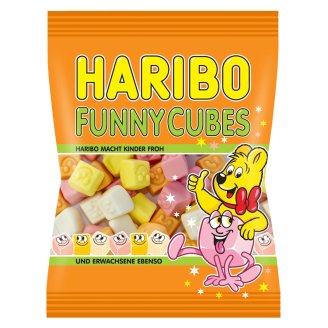 Haribo Funny cubes pěnové cukrovinky s ovocnými příchutěmi 90g
