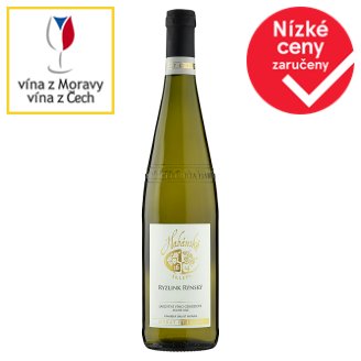 Habánské Sklepy Ryzlink rýnský jakostní víno odrůdové suché bílé 0,75l