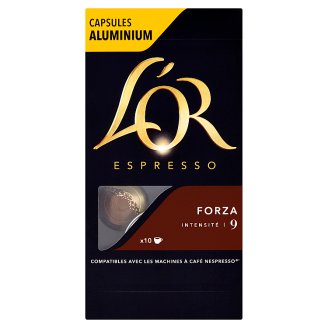 L´OR Espresso Forza Intz. 9 - 10 hliníkových kapslí kompatibilních s kávovary Nespresso® disc.