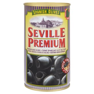 Seville Premium Černé španělské olivy bez pecky 350g