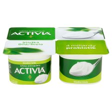 Activia probiotický jogurt bílý slazený 4 x 120g