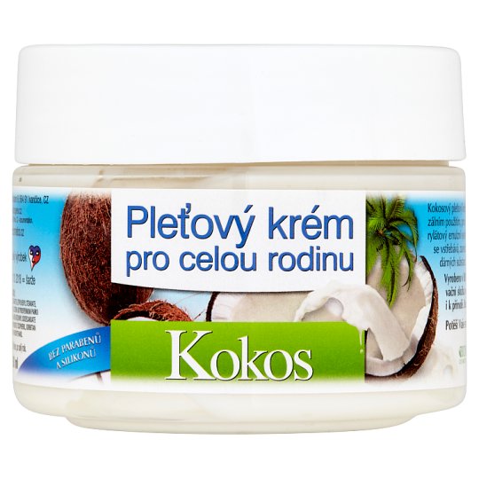 Bione Cosmetics Bio Kokos pleťový krém pro celou rodinu 260ml
