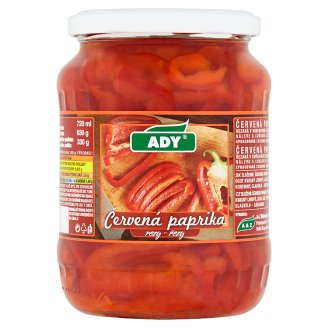 Ady Červená paprika řezy 630g