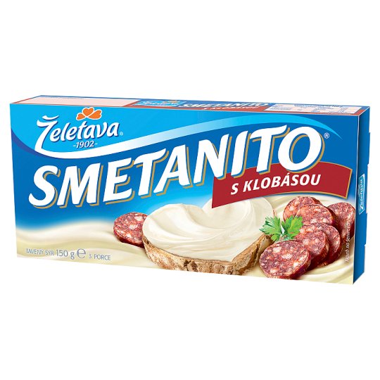 Želetava Smetanito S klobásou 3 ks 150g