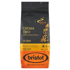 Bristot Crema Oro směs druhů pražené zrnkové kávy 500g